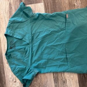 Figs Women’s Aqua Scrub Top